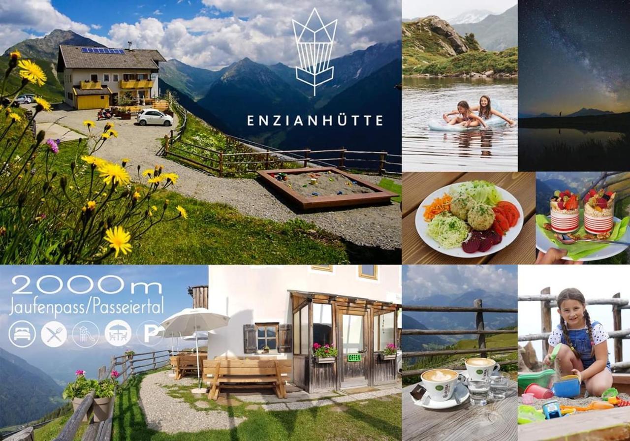 Enzianhuette Berggasthaus San Leonardo in Passiria Luaran gambar